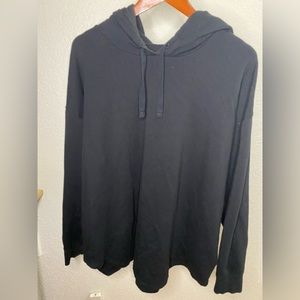 Torrid Black Tunic Sweatshirt with Hood